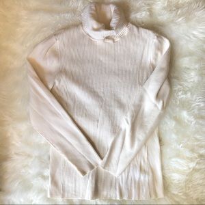 Cold water creek turtleneck sweater medium white